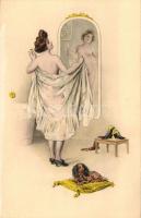 Wiener erotic art postcard M. Munk Nr. 412 s: Reznicek