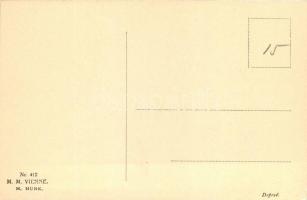 Wiener erotic art postcard M. Munk Nr. 412 s: Reznicek