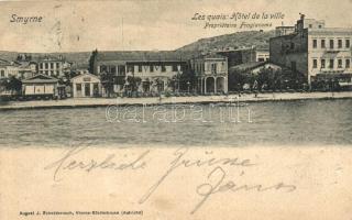 Izmir, Smyrna; quay, hotel (b)