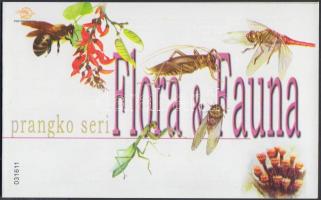 Virágok és rovarok bélyegfüzet Flowers and insects stampbooklet