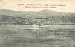 Argostoli, Hydroplane sen volant au dessus de la mer / hydroplane above the sea (EK)
