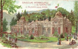 1911 Torino, Esposizione Internationale; Il Palazzo della Moda / Exposition, litho s: L. Edel