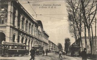 Torino, Stazione Centrale e Corso Vittorio Emanuele III / railway station, tram