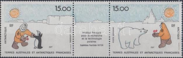 Francia sarkkutató intézet hármascsík, French Arctic Research Institute stripe of 3