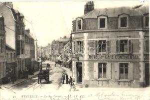 Wimereux, La Rue Carnot, Hotel et Cafe Continental / street