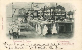 Saint Petersbourg, Restaurant O. Leinner, Nevsky Prospekt 18.