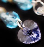 Fülbevalópár Swarovski szív díszítéssel