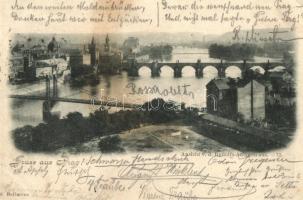 Praha, Prag; - 3 old postcards