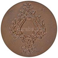 Borsos Miklós (1906-1990) 1985. "Budapesti Könyvipari Szövetkezetek Szövetsége - BNV" Br plakett (98mm) T:2