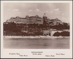 cca 1938-1970 4 db Budapest-fotó, hátulján feliratozva, különböző méretben