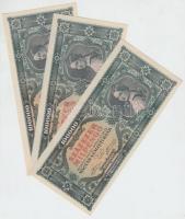1946. 100.000MP (3x) sorszámkövetők T:I,I-