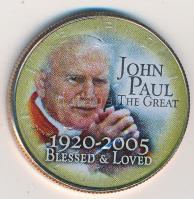 Amerikai Egyesült Államok 2005D 1/2$ "Kennedy - II. János Pál" multicolor tanúsítvánnyal e...