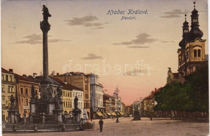 Hradec Králové, shops, monument