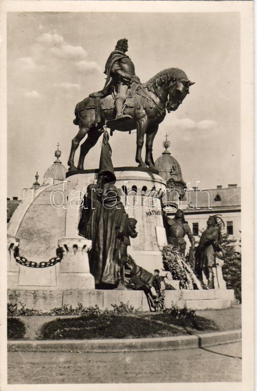 Kolozsvár, Mátyás király szobra, Kolozsvár, statue of Matthias Corvinus