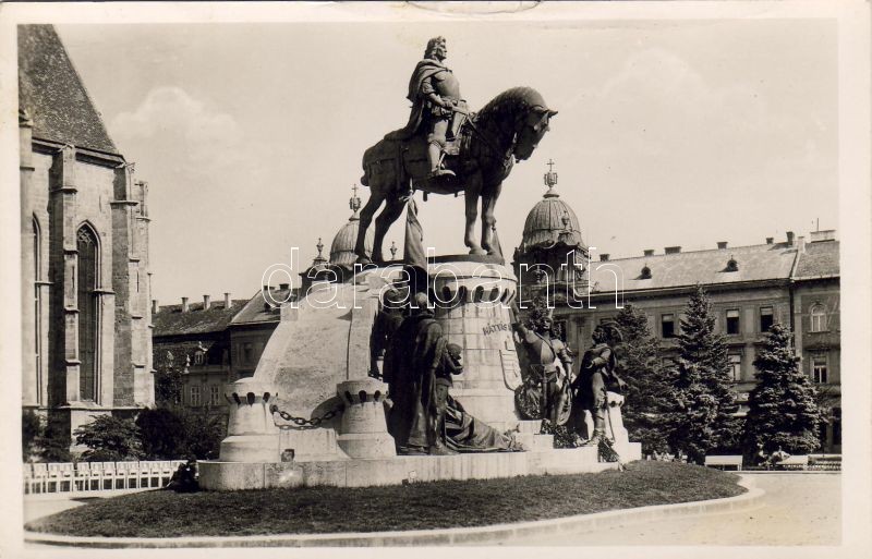 Kolozsvár, Mátyás király szobor, Kolozsvár, statue of Matthias Corvinus