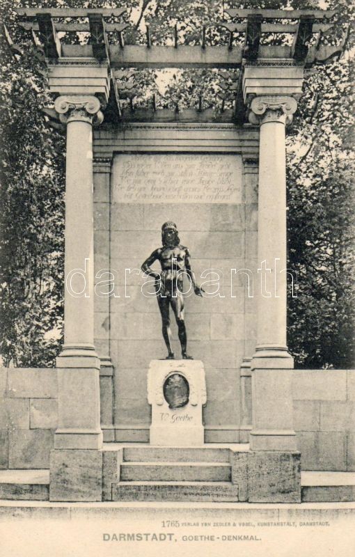 Darmstadt, Goethe Denkmal / statue