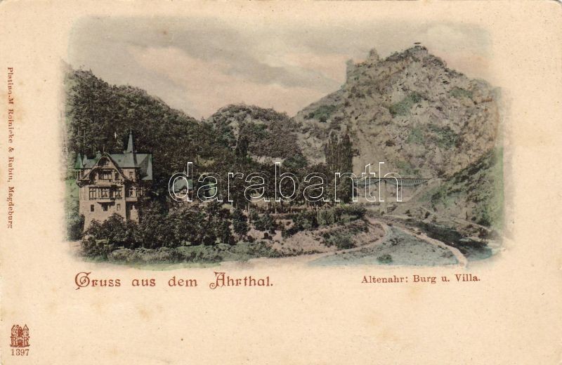 Altenahr, Althar, Burg, Villa / valley, castle, villa, bridge