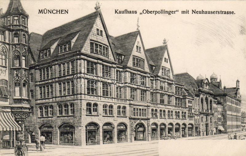 München, Kaufhaus 'Oberpollinger' Neuhauserstrasse / store, street