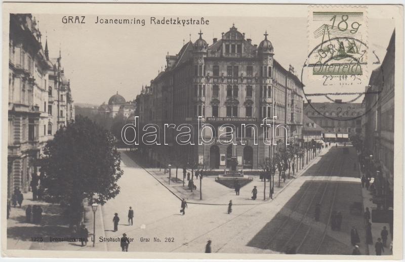 Graz Joanneumring, Radetzky street, insurance, Graz Joanneumring, Radetzky utca, biztosító