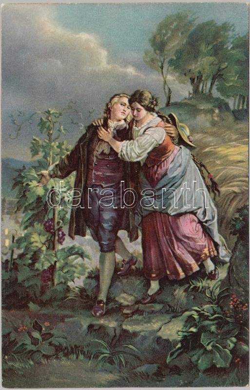 Wilhelm von Kaulbach: Hermann and Dorothy on going home, Stengel, Wilhelm von Kaulbach: Hermann and Dorothy on going home, Stengel