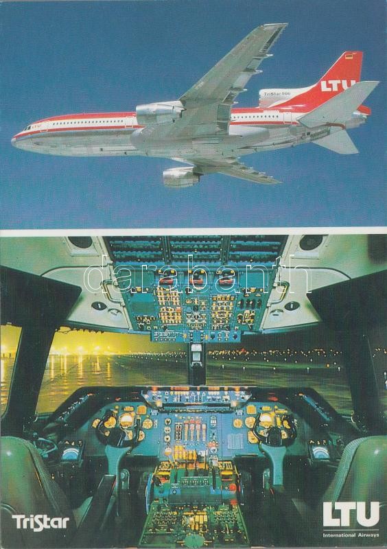 TriStar L-1011-500, modern postcard, TriStar L-1011-500, modern képeslap