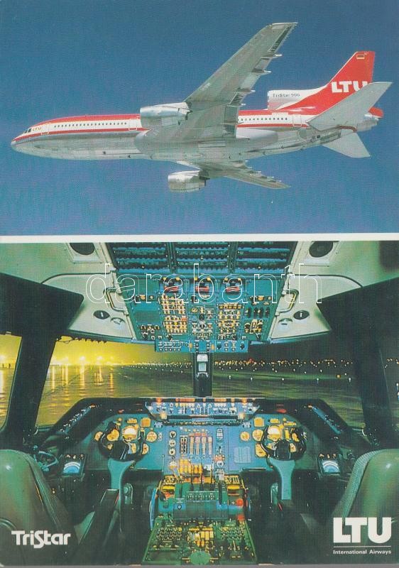 TriStar L-1011-500, modern postcard, TriStar L-1011-500, modern képeslap