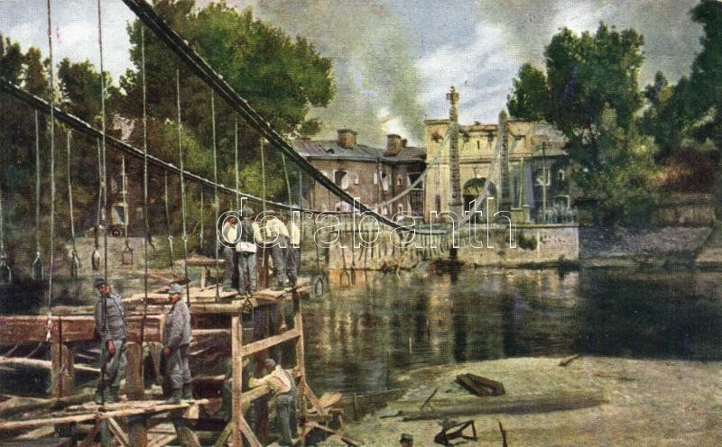 Brest-Litovsk, construction of the bridge, Brest-Litovsk, hídépítés