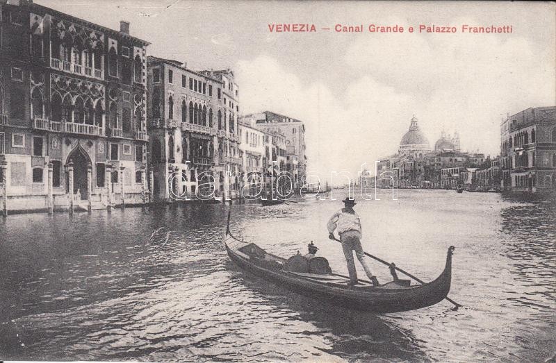 Venice, Grand Canal, Cavallier-Franchetti palace / Canal Grande, Palazzo Cavalli-Franchetti, Velence, Nagy Csatorna és Cavallier-Franchetti palota / Canal Grande, Palazzo Cavallier-Franchetti