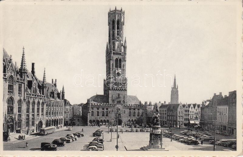 Bruges Market square, Bruges Piac tér