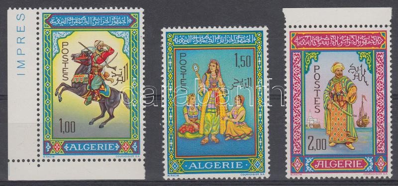 Miniatures from Algeria; 464 corner stamp, 465-466 stamp, Miniatúrák; 464 ívsarki bélyeg, 465-466 bélyeg, Algerische Miniaturen; 464 Stamp mit Rand, 465-466 Stamp