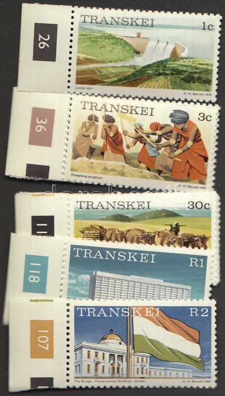 Transkei gazdasága, ívszéli bélyeg, Economy in Transkei, margin stamp, Wirtschaft in Transkei, Stamp mit Rand