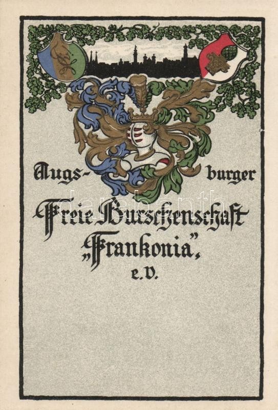 Diákcímere az Augsburger Freie Burschenschaft Frankoniának, Student crest of the Augsburger Freie Burschenschaft Frankonia