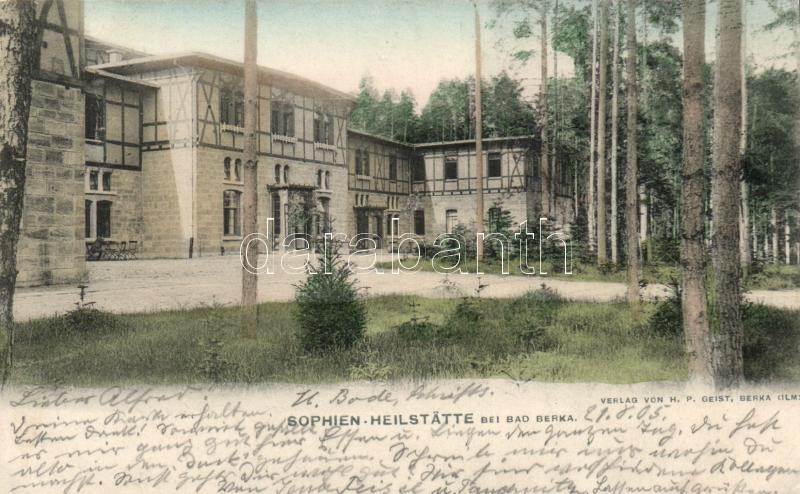 Bad Berka sanatorium, Bad Berka szanatórium