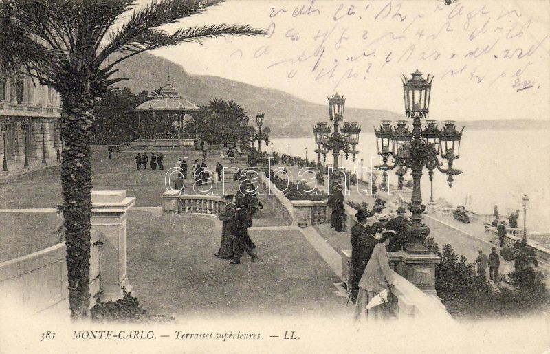 Monte Carlo, Terrasses supérieures / terraces