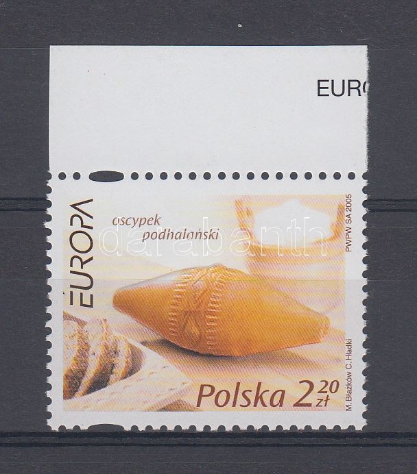 Európa CEPT: gasztronómia ívszéli bélyeg, Europa CEPT: gastronomy margin stamp, Europa CEPT: Gastronomie Marke mit Rand