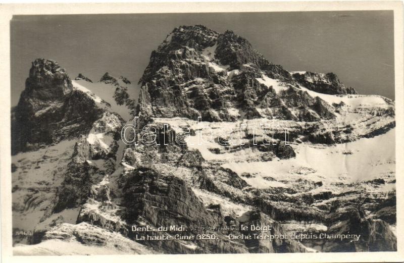 Dents du Midi, Le Doigts, La Haute Cime, Champéry / mountain, Dents du Midi, Le Doigts, La Haute Cime, Champéry / hegy