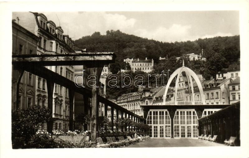 Karlovy Vary, Karlsbad; mountain, three crosses, Karlovy Vary, Karlsbad; hegy három kereszttel