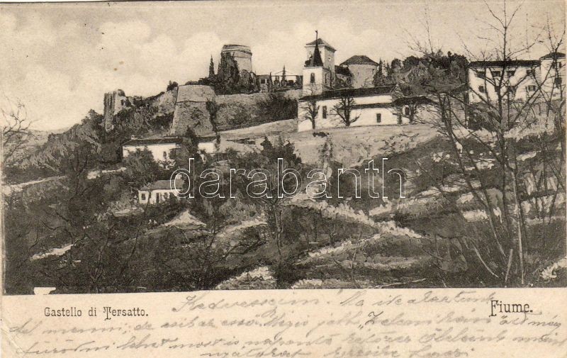 Fiume, Trsat, Castello di Tersatto; Divald Károly / castle