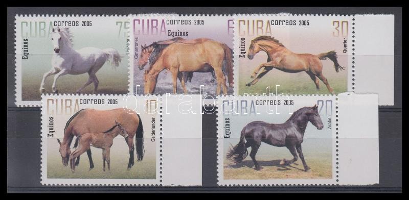 Horses margin set, Lovak ívszéli sor, Pferde Satz mit Rand