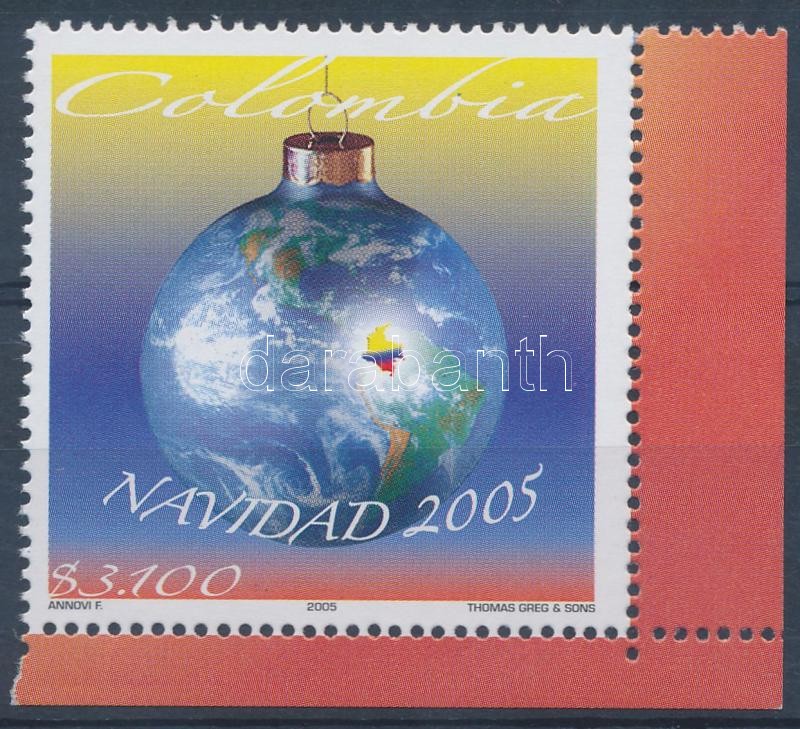 Weihnachten Marke mit Rand, Karácsony ívsarki bélyeg, Christmas corner stamp