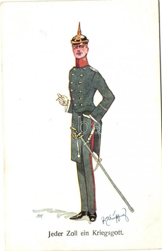 K.u.K. military officer, humour, B.K.W.I. 443-6 s: Schönpflug, K.u.K. Katonatiszt, humor, B.K.W.I. 443-6 s: Schönpflug