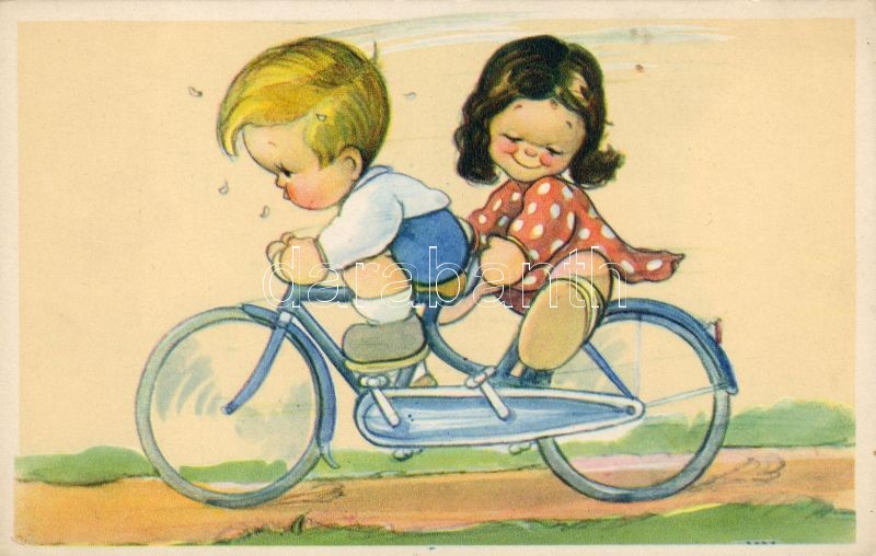 Cycling children, Bicikliző gyerekek