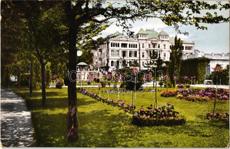 Balatonfüred-fürdő, park, Erzsébet udvar