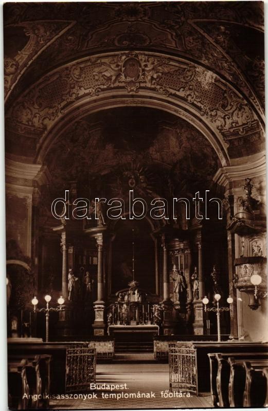 Budapest XII. Zugliget, Angolkisasszonyok temploma, főoltár, belső