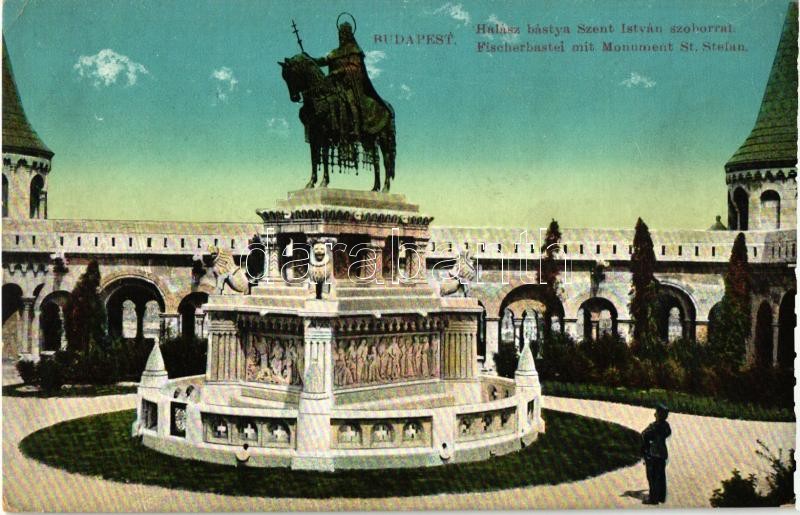 Budapest I. Halászbástya, Szent István szobor