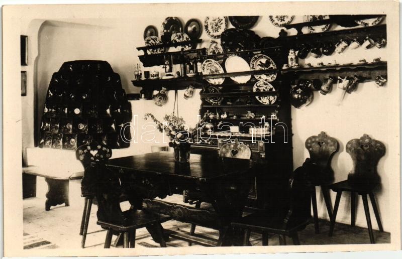 Magyar folklór, szoba belső, Hungarian folklore, room interior