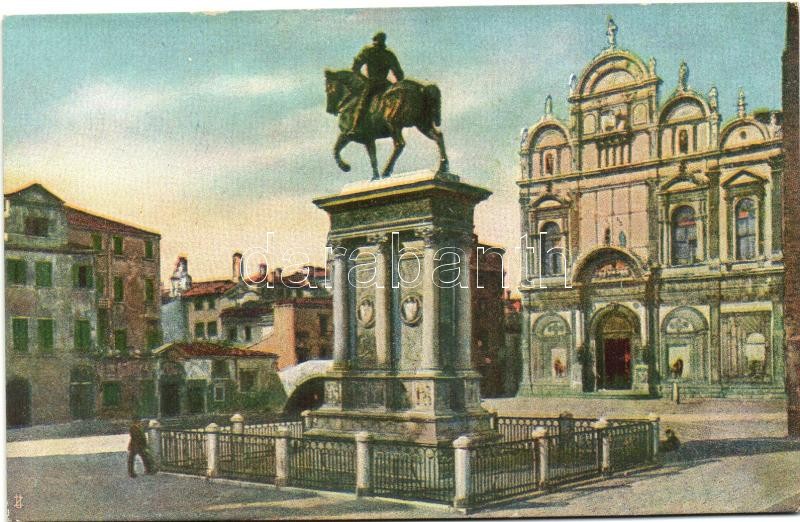 Venice, Venezia; Campo S. Giovanni e Paolo Monumento a Colleoni / monuments