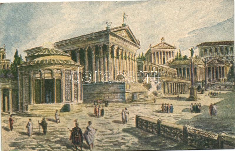 Rome, Roma; Foro Romano, Tempio d Vesta, Tabulario / square, temple, Tabularium s: G. Ripostelli