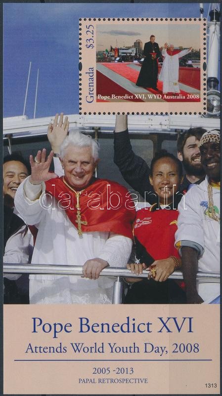 Reisen von Papst Benedikt XVI. Block, XVI. Benedek pápa utazásai blokk, Travels of pope Benedict XVI block