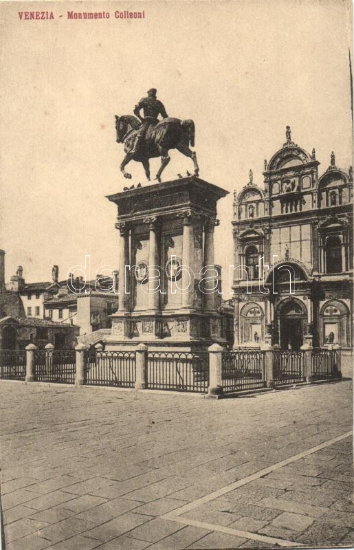 Venice, Venezia; Monumento Colleoni / statue